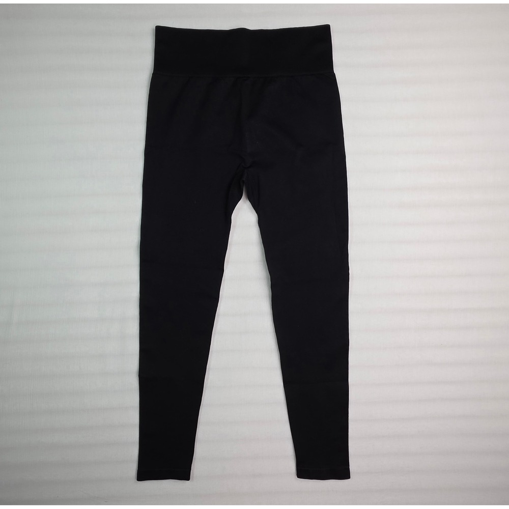 Halara Womens Black Seamless High Waisted Ribbed Activewear Leggings Size M 7/8